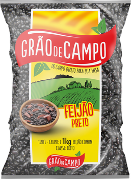 FEIJÃO PRETO GRÃO DE CAMPO 1KG