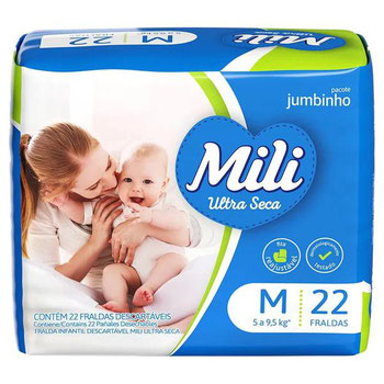FRALDA MILI JUMBINHO ULTRA M C/22