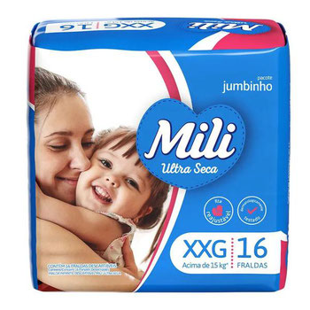 FRALDA MILI JUMBINHO ULTRA XXG C/16