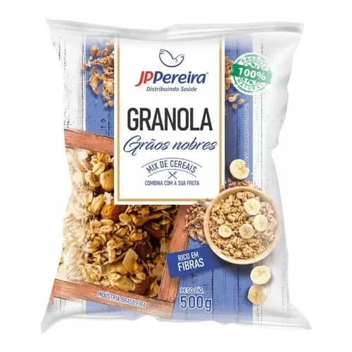 GRANOLA COM GÃOS NOBRES JP PEREIRA 500G