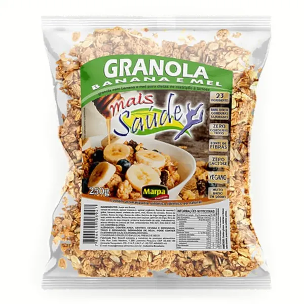 GRANOLA MARPA BANANA E MEL 250G