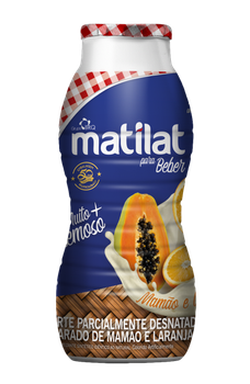 IOGURTE MATILAT MAMÃO E LARANJA 160G