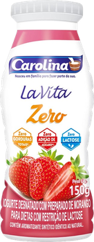 IOGURTE CAROLINA LA VITA MORANGO ZERO 150G