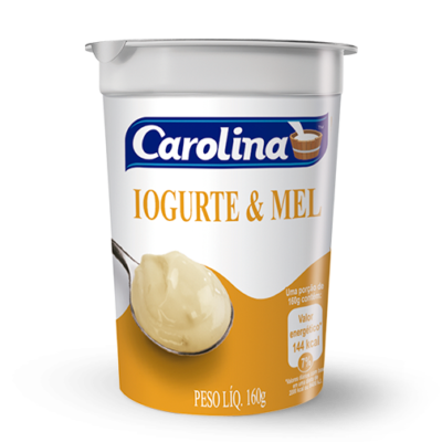 IOGURTE CAROLINA NATURAL MEL 160G