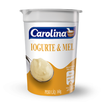 IOGURTE CAROLINA NATURAL MEL 160G