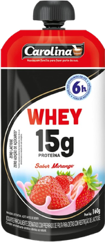 IOGURTE CAROLINA WHEY SABOR MORANGO SACHÊ 160G