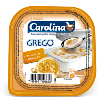 IOGURTE GREGO CAROLINA MARACUJÁ 90G