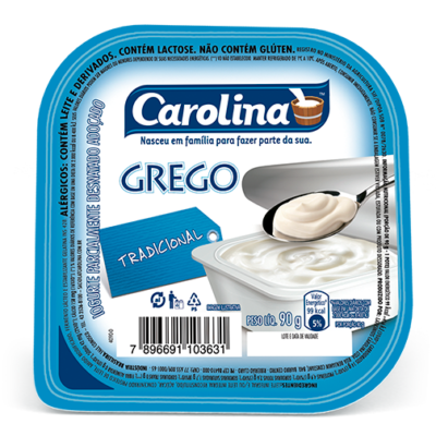 IOGURTE GREGO CAROLINA TRADICIONAL 90G