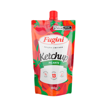 KETCHUP FUGINI PICANTE SACHÊ 180G COM BICO