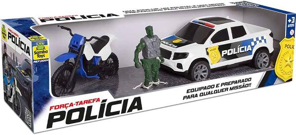 KIT POLICIA SAMBA TOYS C/3 PEÇAS