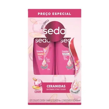 KIT SEDA SHAMPOO 325ML + CONDICIONADOR 325ML CERAMIDAS