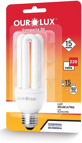 LÂMPADA OUROLUX 3U 25W 220V