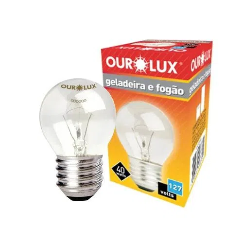 LÂMPADA OUROLUX GELADEIRA E FOGÃO 40W220V
