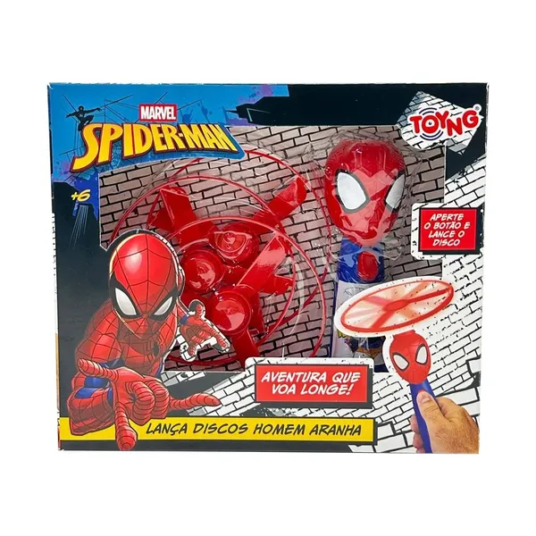 LANÇA DISCOS SPIDER-MAN TOYNG