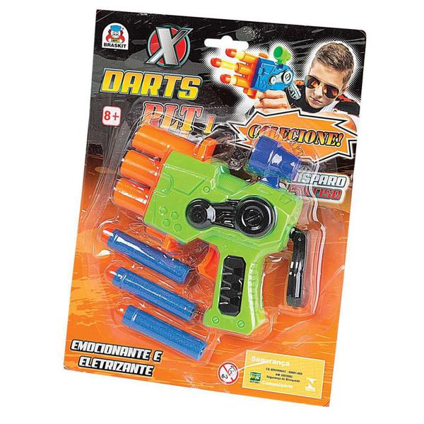 LANÇADOR X DARTS BRASKIT C/3 DARDOS
