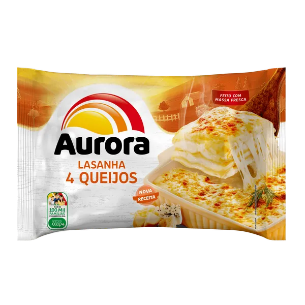 LASANHA AURORA 600G 4 QUEIJOS