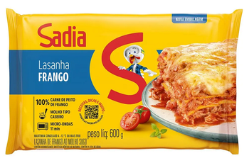 LASANHA DE FRANGO SADIA 600G