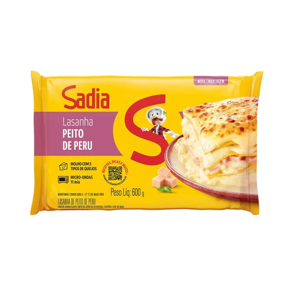 LASANHA PEITO DE PERU SADIA 600G