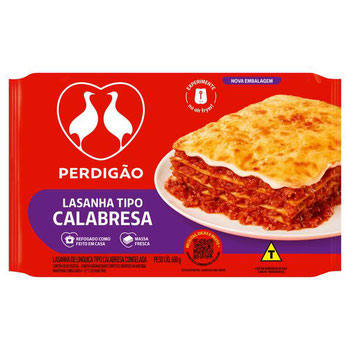 LASANHA PERDIGAO 600G CALABRESA