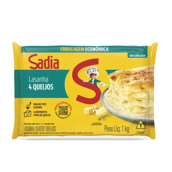 LASANHA SADIA 1KG 4 QUEIJOS