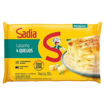 LASANHA SADIA 350G 4 QUEIJOS