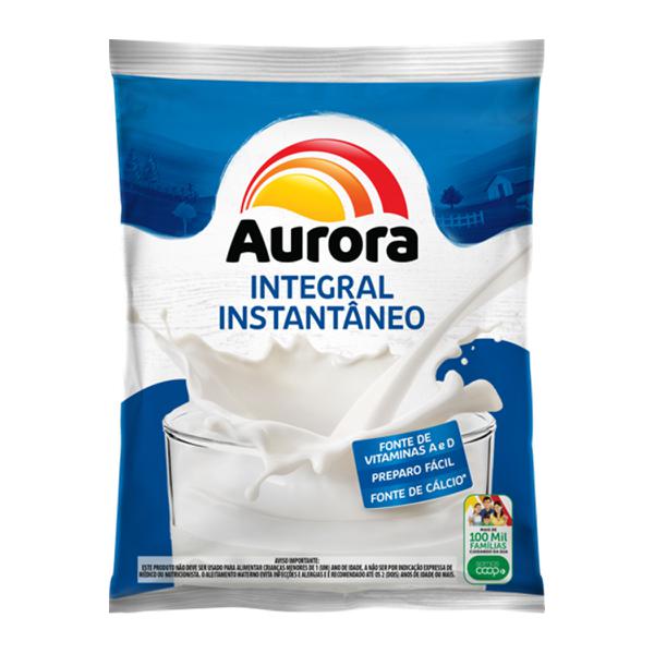LEITE EM PÓ INTEGRAL INSTANTÂNEO AURORA SACHÊ 400G