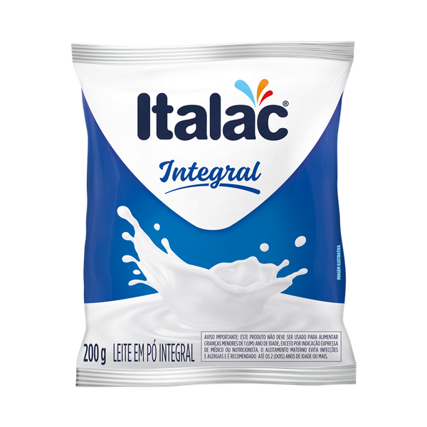 LEITE EM PÓ INTEGRAL ITALAC SACHÊ 200G