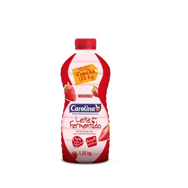 LEITE FERM CAROLINA 1250G MORANGO