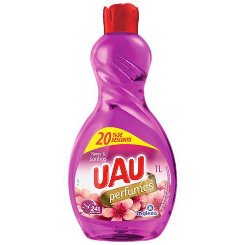 LIMPADOR PERFUMADO UAU FLORES E SONHOS 1L COM 20% DE DESCONTO