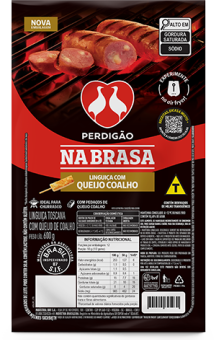 LINGUIÇA TOSCANA COM QUEIJO COALHO NA BRASA PERDIGÃO 600G