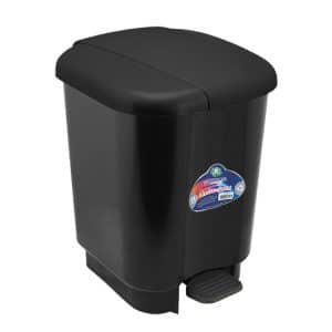LIXEIRA ARQPLAST 10L C/PEDAL PRETA