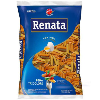 MACARRÃO COM OVOS TRICOLOR RENATA PENA 500G