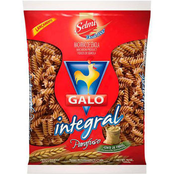 MACARRÃO DE SÊMOLA INTEGRAL GALO PARAFUSO 500G