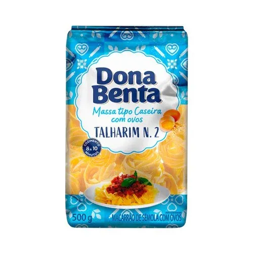 MACARRÃO TALHARIM N.2 DONA BENTA CASEIRO COM OVOS 500G