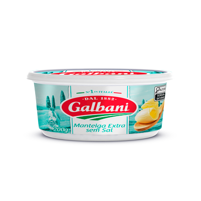 MANTEIGA GALBANI SEM SAL POTE 200G