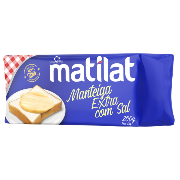 MANTEIGA MATILAT COM SAL TABLETE  200G