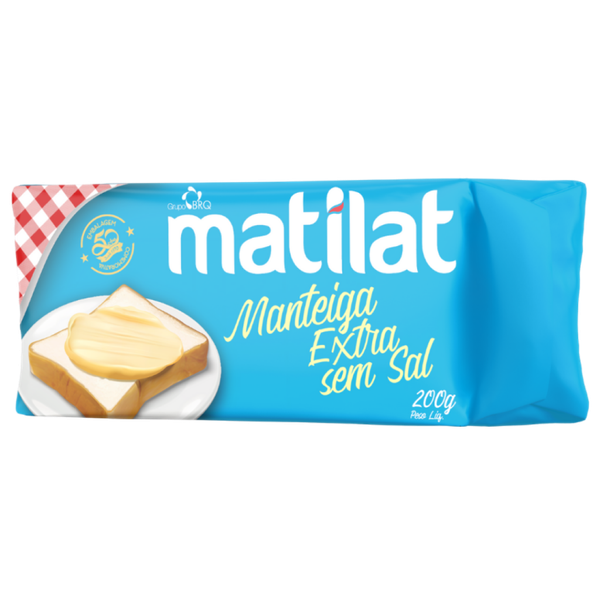 MANTEIGA MATILAT SEM SAL TABLETE  200G