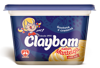 MARGARINA CLAYBOM SABOR MANTEIGA COM SAL 1KG