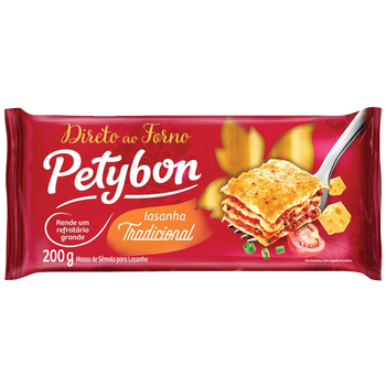 MASSA PARA LASANHA PETYBON TRADICIONAL 200G