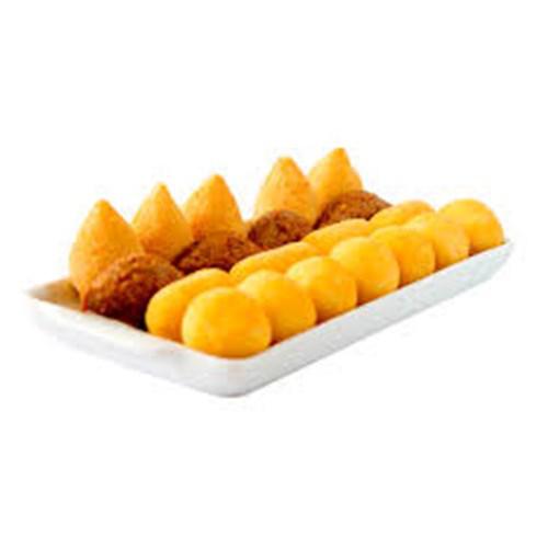 MINI SALGADOS DIVERSOS FRITOS COM 25 UNIDADES