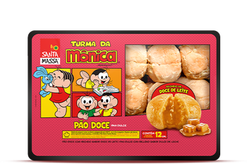 PÃO COM DOCE DE LEITE SANTA MASSA 300G
