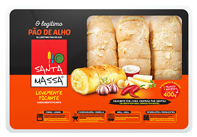 PÃO DE ALHO SANTA MASSA PICANTE 400G