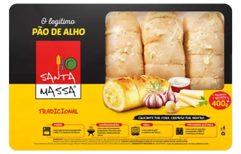 PÃO DE ALHO SANTA MASSA TRADICIONAL 400G