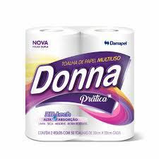 PAPEL TOALHA DONNA C/2 50F ROLO