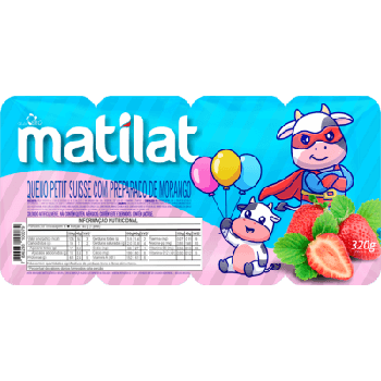 PETIT SUISSE MATILAT MORANGO 320G
