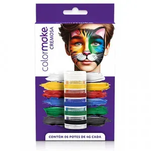 PINTURA FACIAL COLORMAKE C/6 CORES
