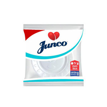 PRATO DESC JUNCO 18CM C/10 BRANCO