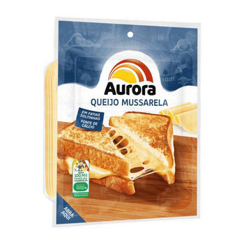 QUEIJO MUSSARELA FATIADO AURORA 150G