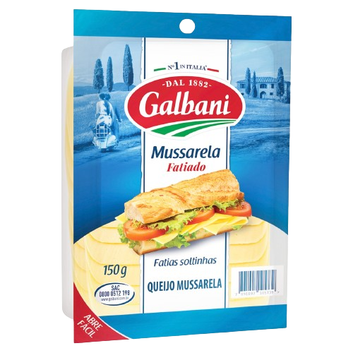 QUEIJO MUSSARELA FATIADO GALBANI 150G