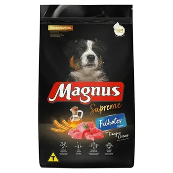 RAÇÃO MAGNUS SUPREME FILHOTES FRANGO E CEREAIS 900G